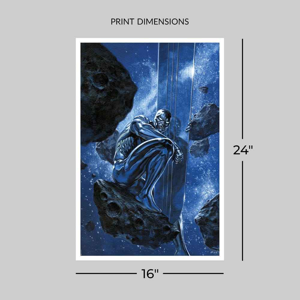 Marvel Konsttryck Silver Surfer: Ghost Light 61 x 41 cm - opolerad
