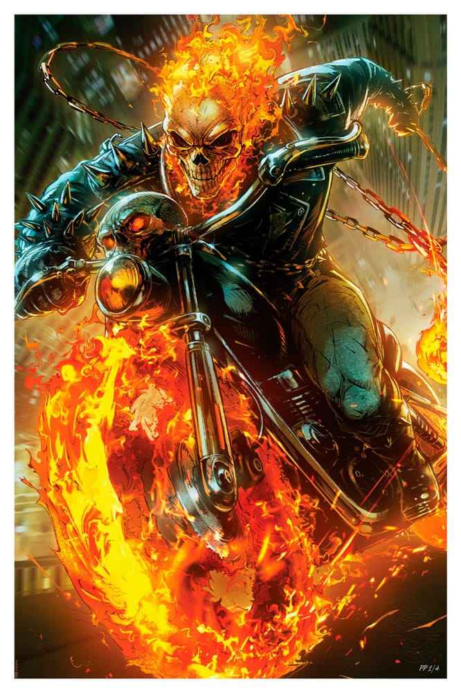Marvel Konsttryck Cosmic Ghost Rider 61 x 41 cm - oframad