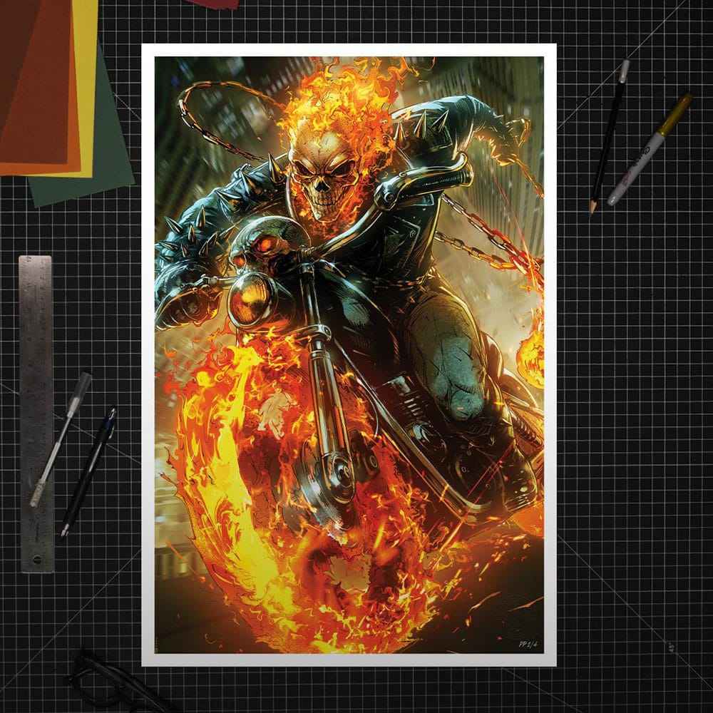 Marvel Konsttryck Cosmic Ghost Rider 61 x 41 cm - oframad