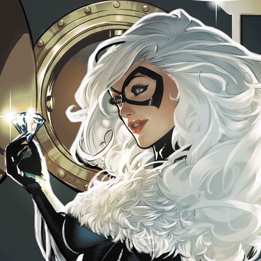 The Amazing Spider-Man Art Print Cosmic Black Cat 61 x 41 cm – Oförglad tryck utan ram