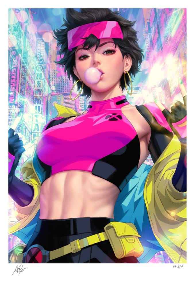X-Men Marvel-konsttryck Jubilee 46 x 61 cm - utan ram