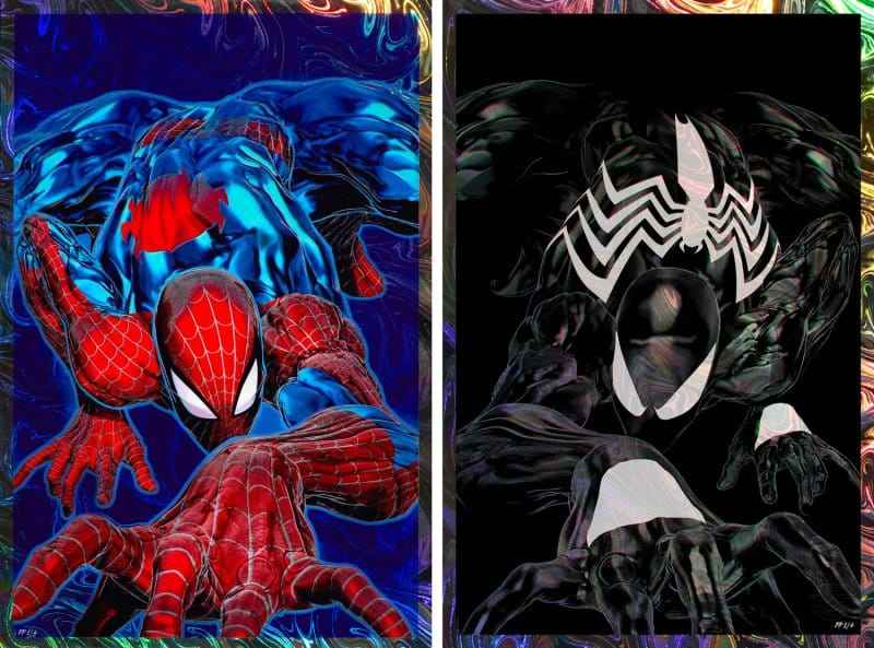 Marvel Set om 2 konsttryck Spider-Man '94 Deluxe Set 61 x 41 cm – utan ram