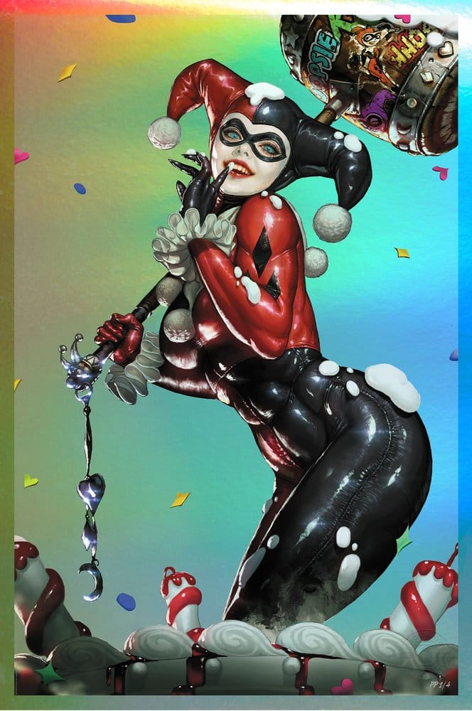 DC Comics konsttryck Harley Quinn (Exklusiv utgåva) 41 x 61 cm - oframad
