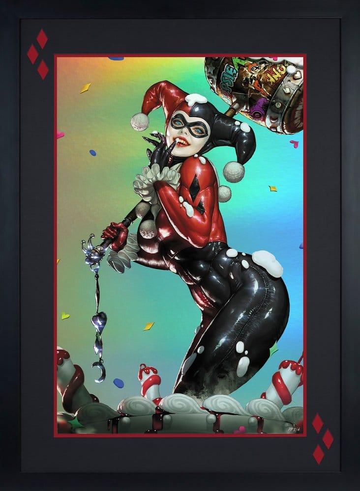 DC Comics konsttryck Harley Quinn (Exklusiv utgåva) 41 x 61 cm - oframad