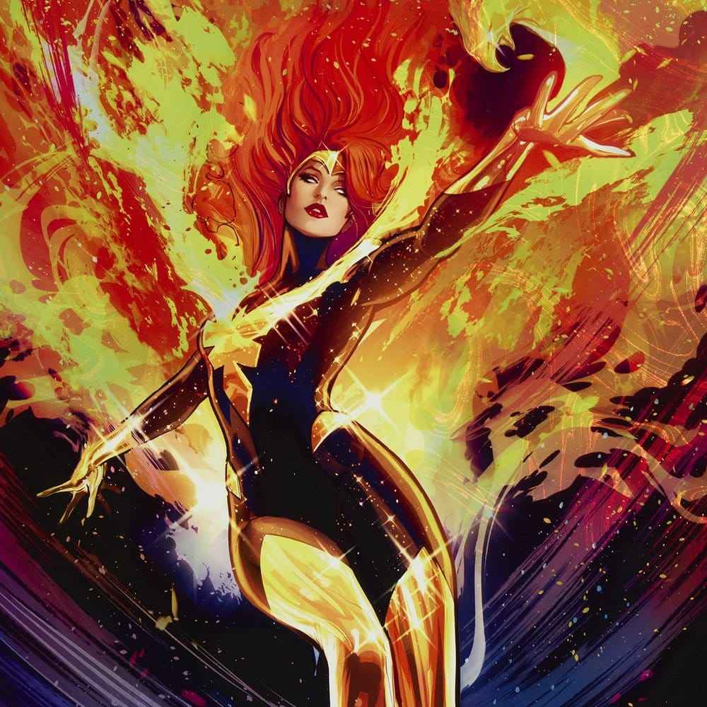 Marvel X-Men Konsttryck Fenix 61 x 41 cm - oframat