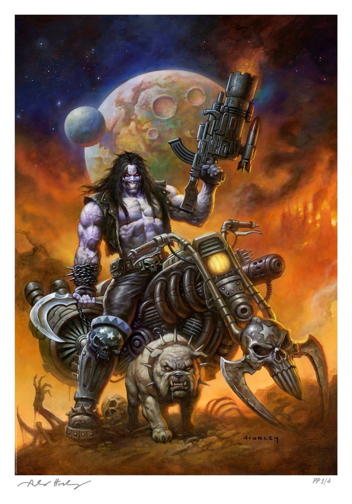 DC Comics exklusivt konsttryck Lobo™: The Main Man av Alex Horley 46 x 61 cm – utan ram