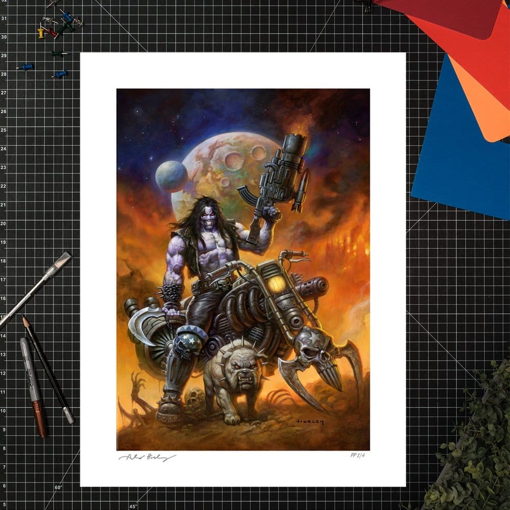 DC Comics exklusivt konsttryck Lobo™: The Main Man av Alex Horley 46 x 61 cm – utan ram