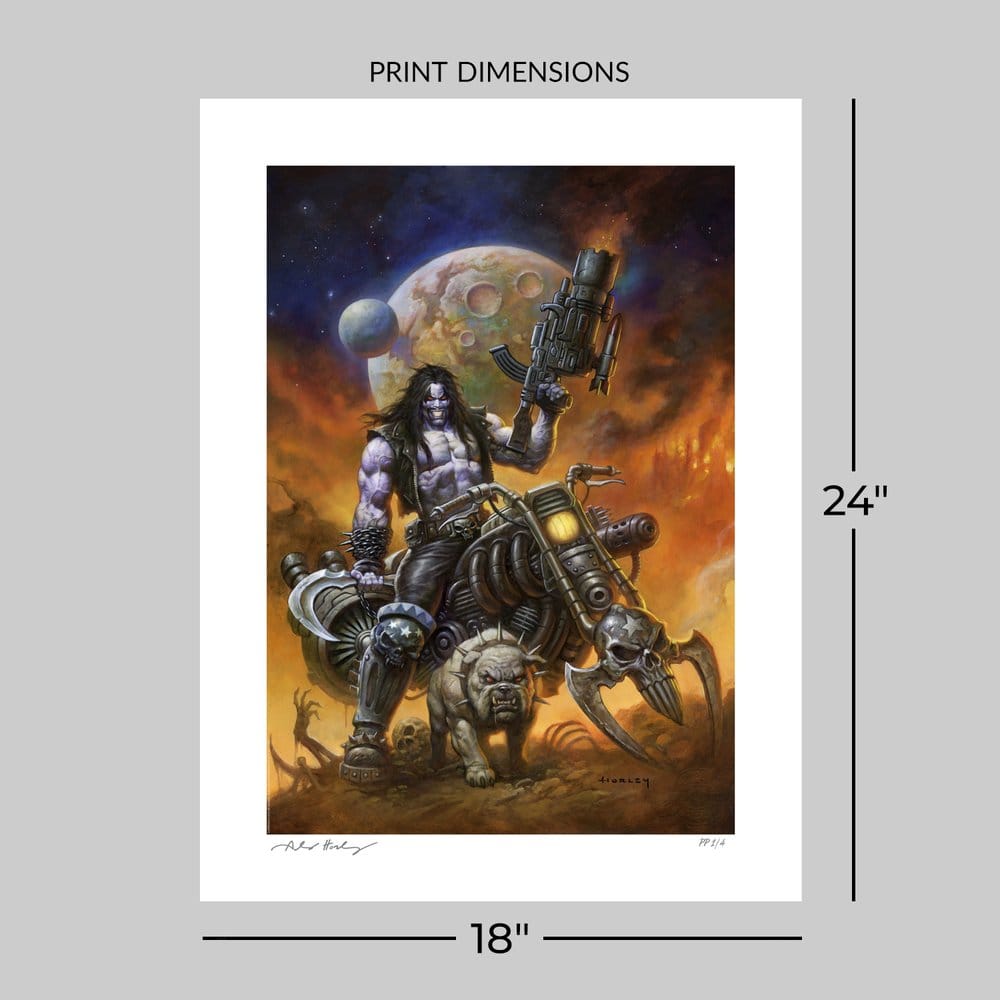 DC Comics exklusivt konsttryck Lobo™: The Main Man av Alex Horley 46 x 61 cm – utan ram