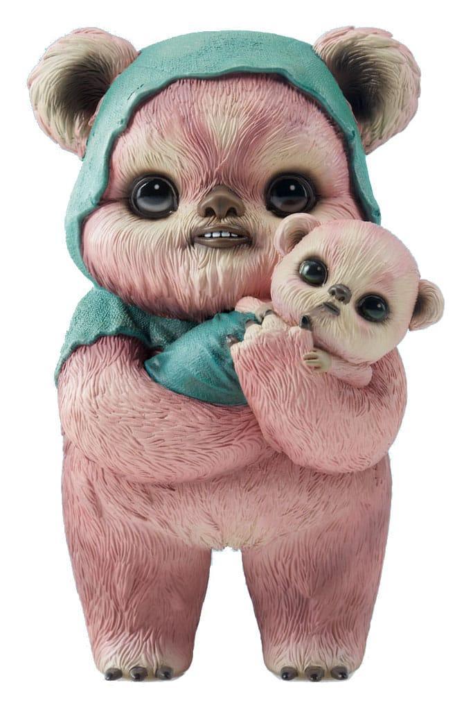 Star Wars Designer Statue Ewok av Mab Graves - Pink Variant 18 cm Sideshow Collectibles