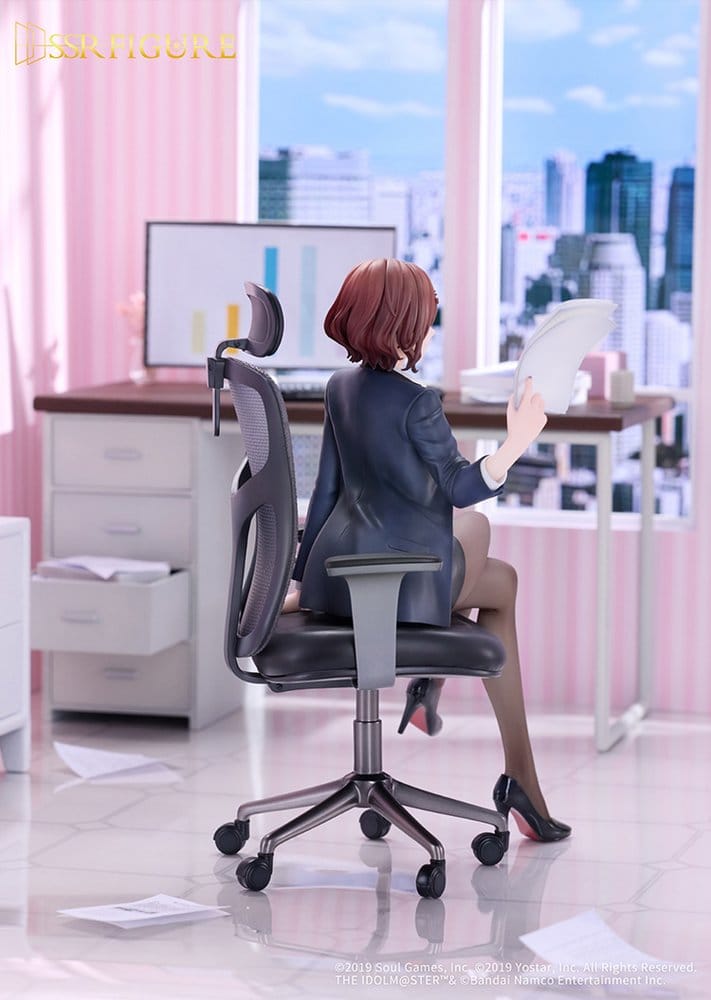 The Idolmaster Shiny Colors x Mahjong Soul PVC Figure 1/7 Madoka Higuchi Effortless Work Ver. 21 cm