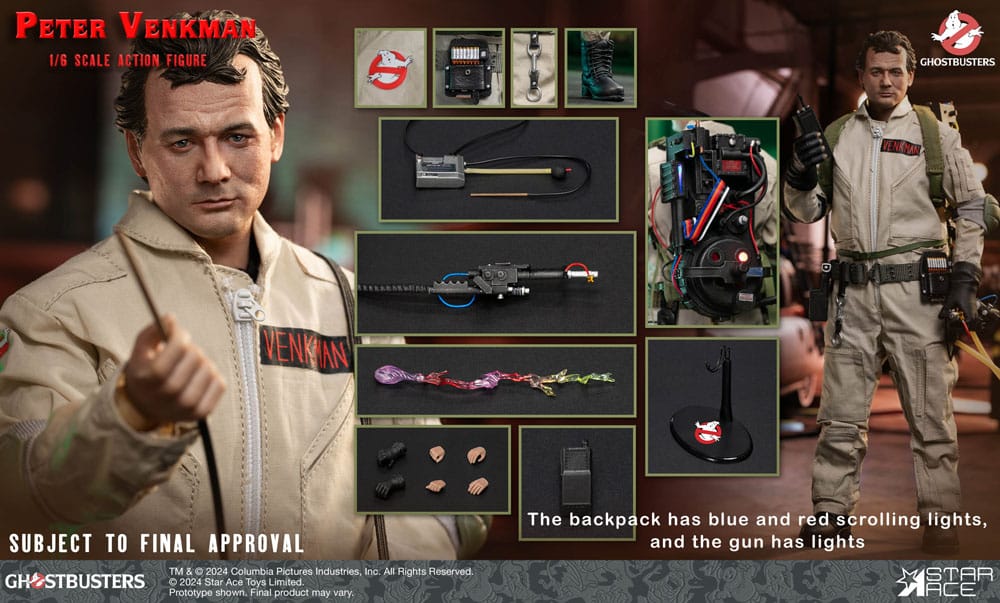 Ghostbusters (1984) Action Figur 1/6 Peter Venkman 30 cm Star Ace Toys