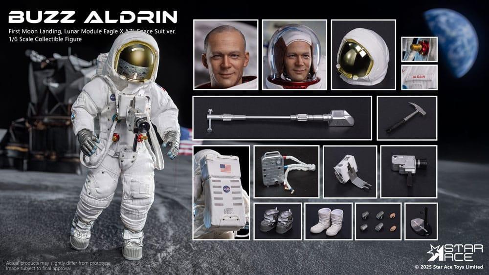 NASA Apollo 11 Action Figur 1/6 Buzz Aldrin 30 cm Star Ace Toys