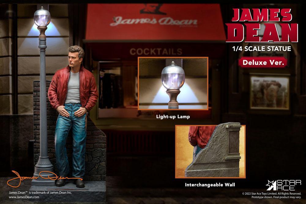 James Dean Superb My Favourite Legend Series Figur 1/4 James Dean (Röd jacka) Deluxe Ver. 52 cm Star Ace Toys