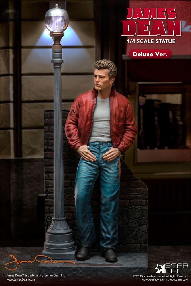 James Dean Superb My Favourite Legend Series Figur 1/4 James Dean (Röd jacka) Deluxe Ver. 52 cm Star Ace Toys