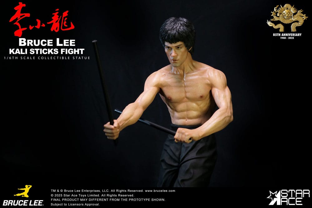 Enter the Dragon Film Figur 1/6 Bruce Lee Kali Sticks Strid Deluxe Källarversion 30 cm Star Ace Toys