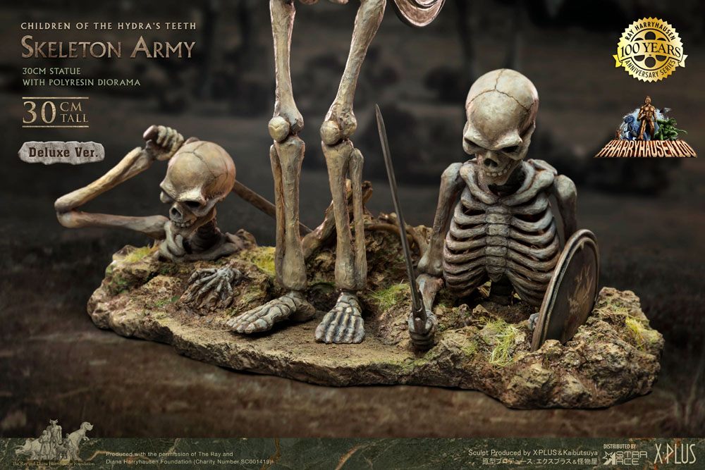 Jason and the Argonauts Gigantic Soft Vinyl Statue Ray Harryhausens Skeleton Army (Children of the Hydra's Teeth) Deluxe Ver. 32 cm