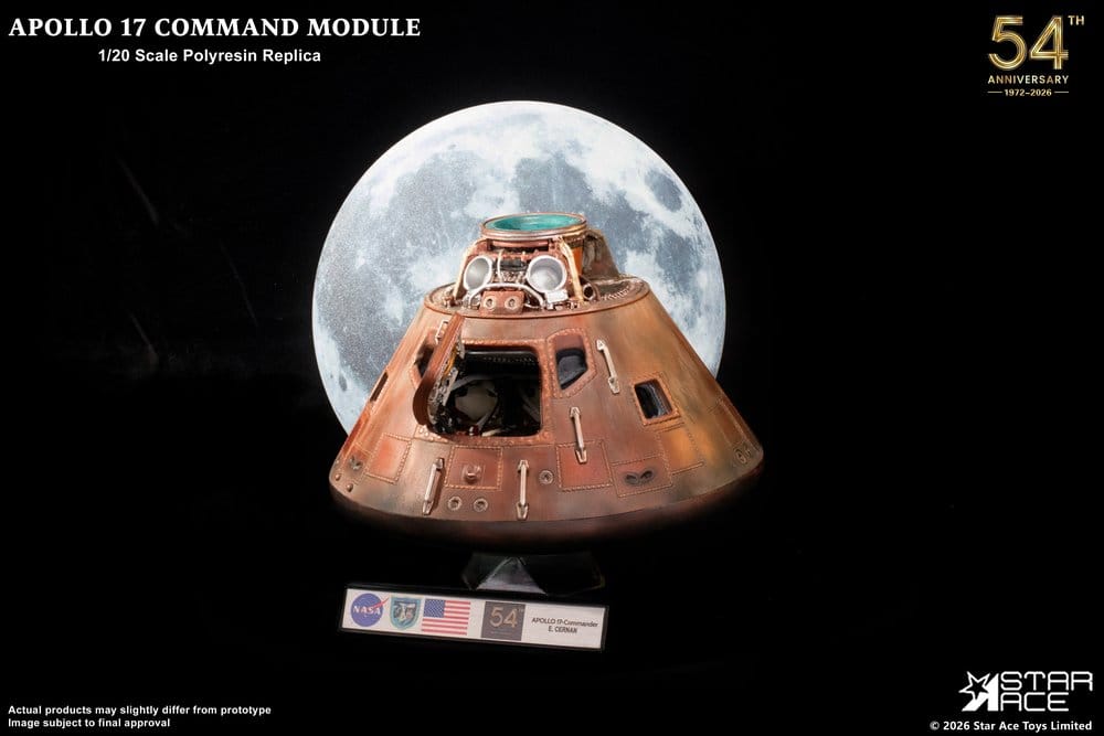 Apollo 17 Replik i skala 1/20 av Kommandokapseln 20 cm