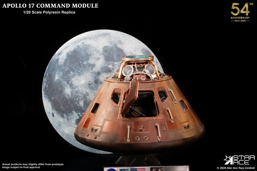 Apollo 17 Replik i skala 1/20 av Kommandokapseln 20 cm