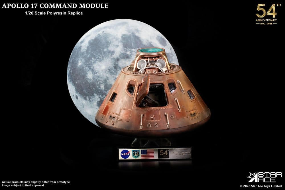 Apollo 17 Replik i skala 1/20 av Kommandokapseln 20 cm
