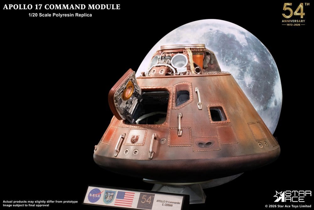Apollo 17 Replik i skala 1/20 av Kommandokapseln 20 cm