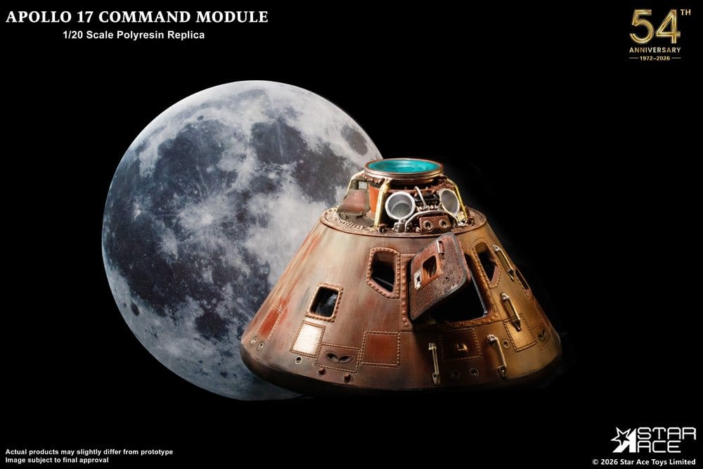 Apollo 17 Replik i skala 1/20 av Kommandokapseln 20 cm