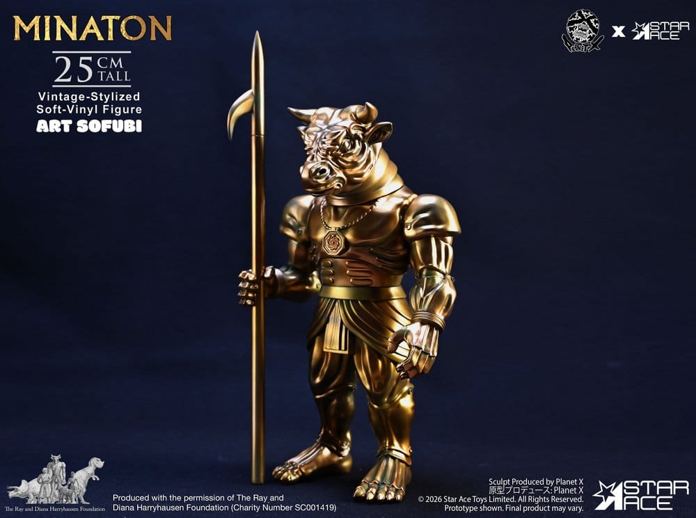Ray Harryhausen Soft Vinyl Figur Minaton Vintage-Style 25 cm