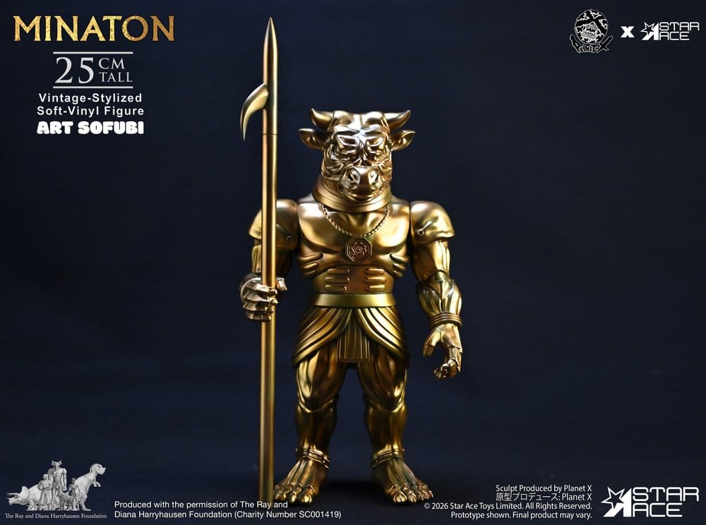 Ray Harryhausen Soft Vinyl Figur Minaton Vintage-Style 25 cm