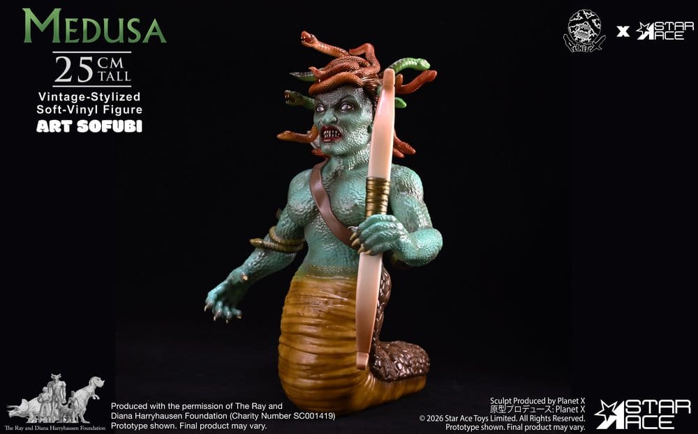 Ray Harryhausen Soft Vinyl Figure Medusa (Vintage-style) 25 cm
