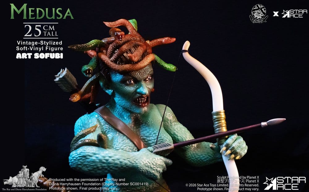 Ray Harryhausen Soft Vinyl Figur Medusa (Vintage-stil) 25 cm