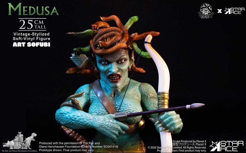 Ray Harryhausen Soft Vinyl Figur Medusa (Vintage-stil) 25 cm