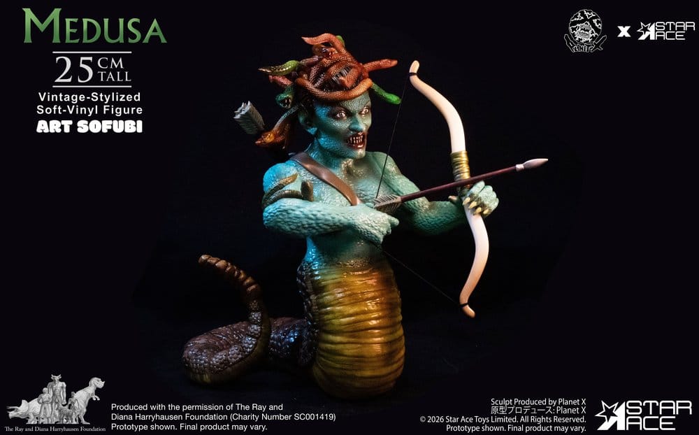 Ray Harryhausen Soft Vinyl Figur Medusa (Vintage-stil) 25 cm