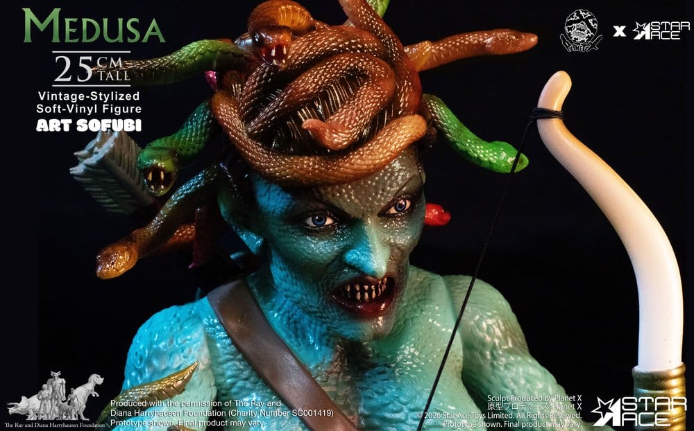 Ray Harryhausen Soft Vinyl Figur Medusa (Vintage-stil) 25 cm