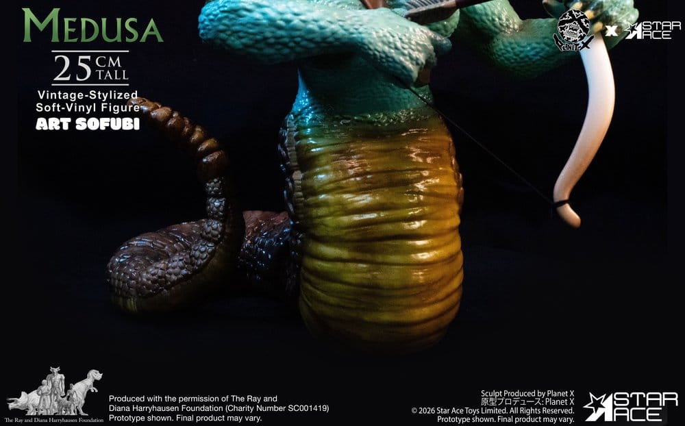 Ray Harryhausen Soft Vinyl Figur Medusa (Vintage-stil) 25 cm