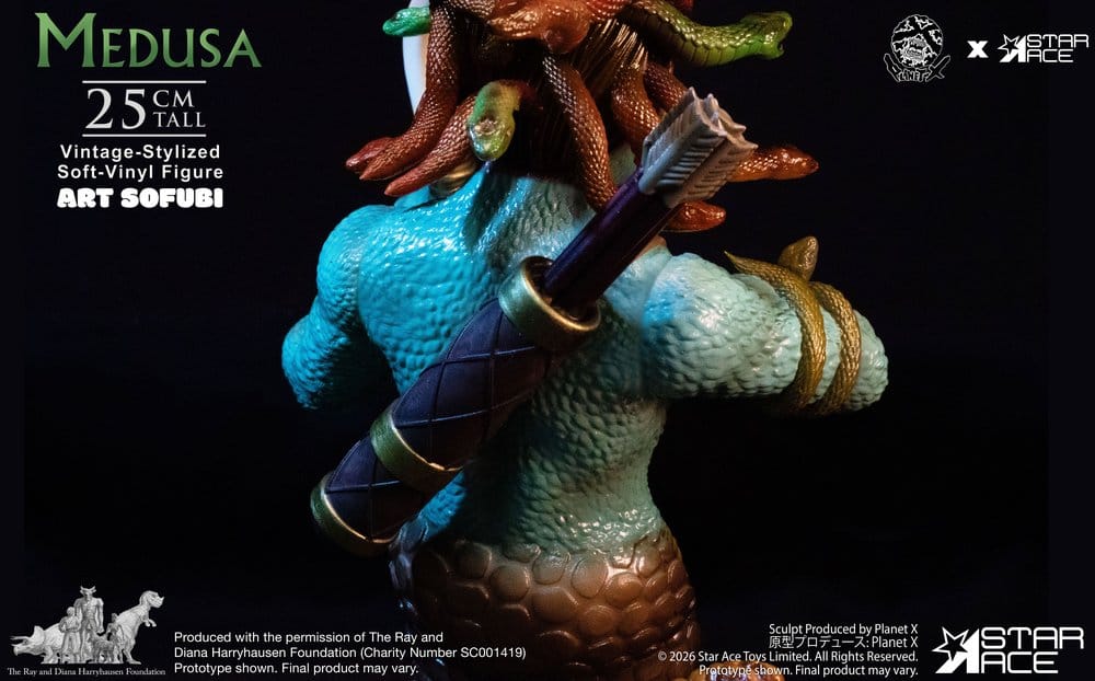 Ray Harryhausen Soft Vinyl Figur Medusa (Vintage-stil) 25 cm
