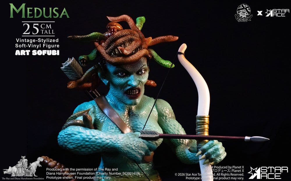 Ray Harryhausen Soft Vinyl Figur Medusa (Vintage-stil) 25 cm