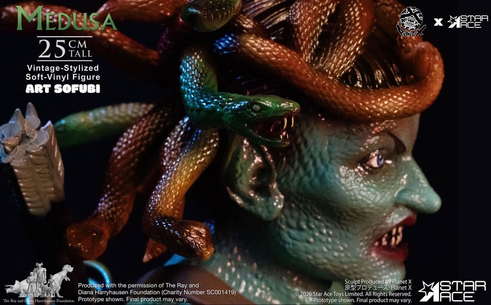 Ray Harryhausen Soft Vinyl Figur Medusa (Vintage-stil) 25 cm