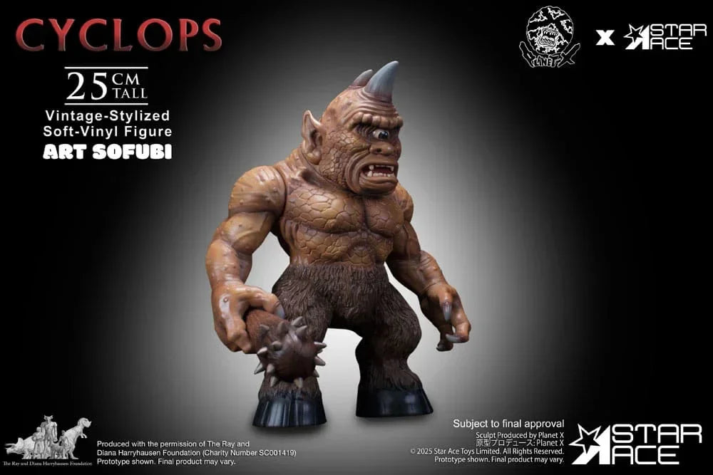 Ray Harryhausen Soft Vinyl Figur Cyclops (Vintage-Style) 25 cm Star Ace Toys