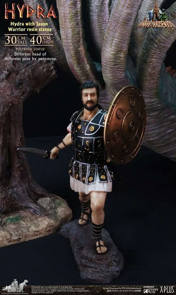 Ray Harryhausen Painted Statue Hydra with Jason Warrior Resin Statue 30 cm