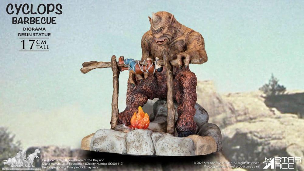 Ray Harryhausen Diorama 1/8 Cyclops Barbecue Scene 17 cm Star Ace Toys