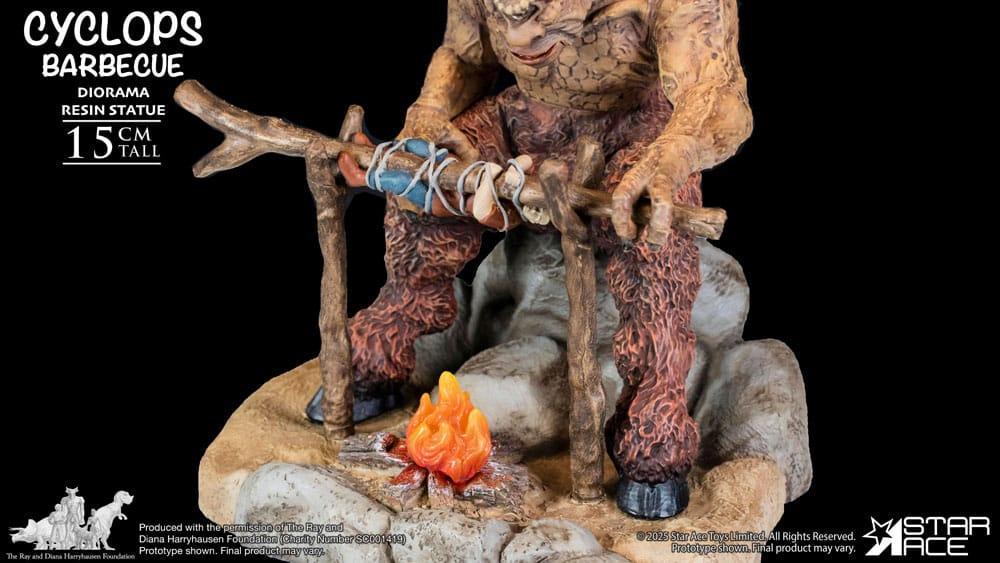 Ray Harryhausen Diorama 1/8 Cyclops Barbecue Scene 17 cm Star Ace Toys