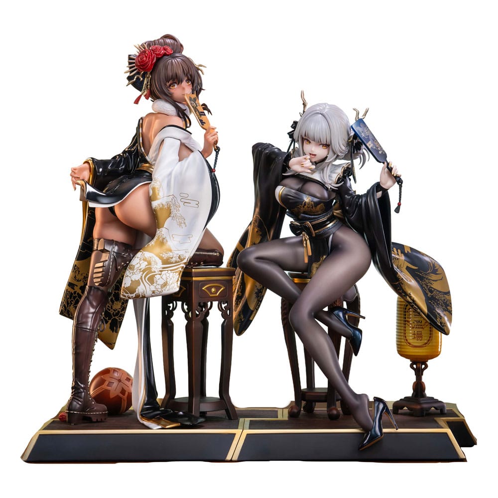 Segergudinna: Nikke PVC Figurer 2-Pack 1/4 Blanc & Noir Stargazer