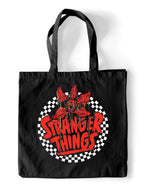 Stranger Things Tote Bag Med Rutigt Cirkeldesign Heroes Inc