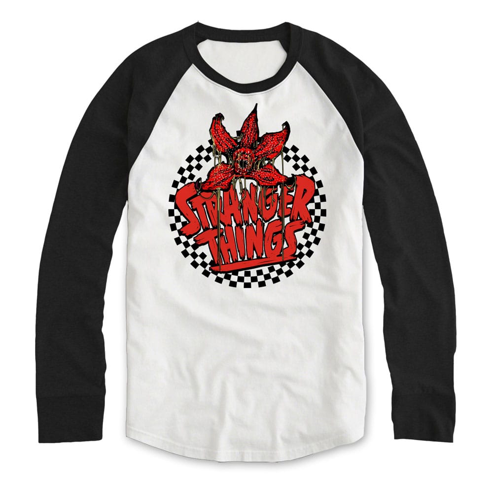 Stranger Things Sweatshirt Checkered Circle Ls Size S Heroes Inc