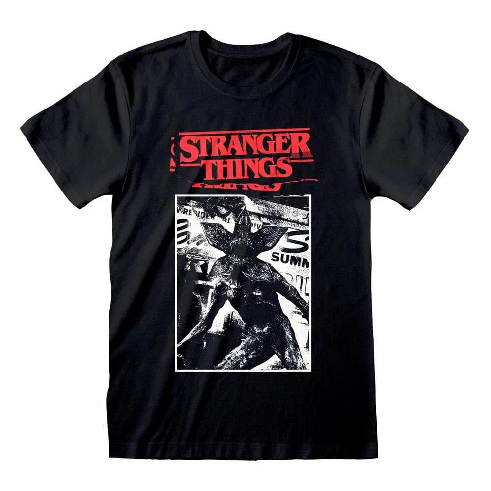 Stranger Things T-Shirt med Uskuret Motiv Storlek M Heroes Inc