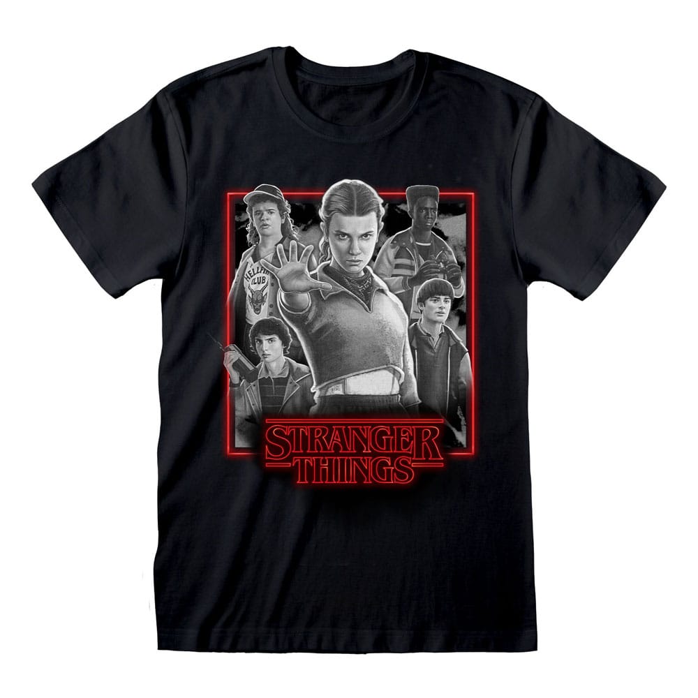 Stranger Things T-Shirt med Gruppkonst – En Sista Konstig Äventyr, Storlek XL Heroes Inc