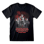 Stranger Things T-Shirt Grupp med Vecna i Svart och Vitt, Storlek S Heroes Inc
