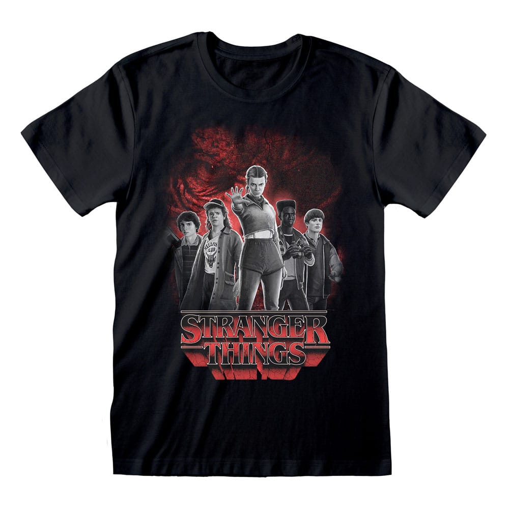 Stranger Things T-Shirt med Vecna i svart och vitt, storlek M Heroes Inc