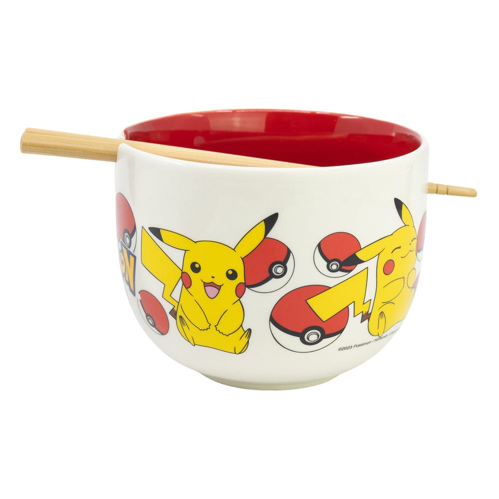 Pokémon Ramen Bowl med Chopsticks Stor
