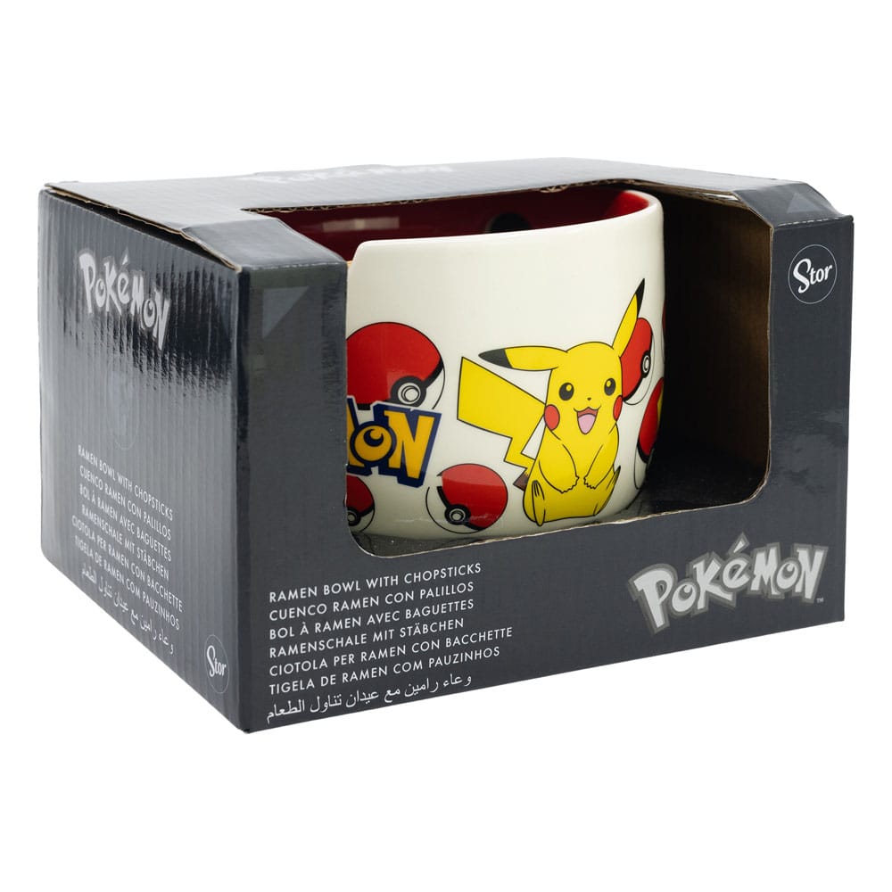 Pokémon Ramen Bowl med Chopsticks Stor
