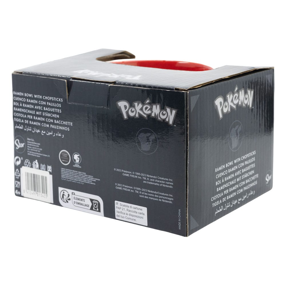Pokémon Ramen Bowl med Chopsticks Stor